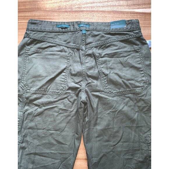 Wild Fable Junior Teens Mid-Rise Regular Fit Cargo Pants Olive Green Size 12 - Picture 12 of 16
